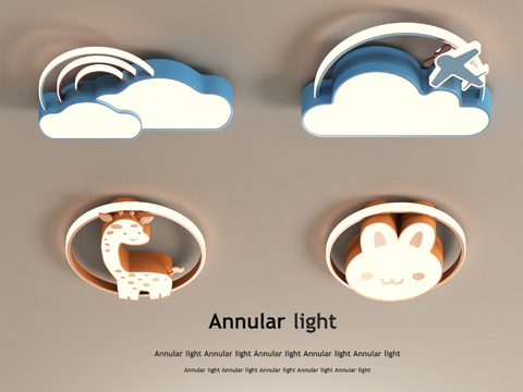 Ceiling lamp cartoon lamp airplane lamp