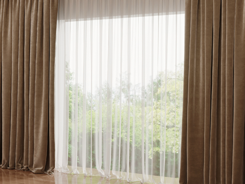 modern curtain gauze curtain