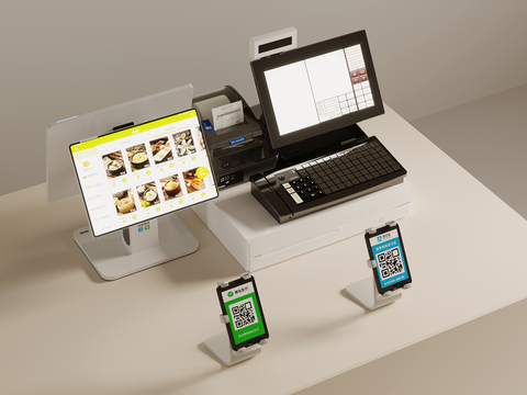 modern cash register cash register machine payment machine