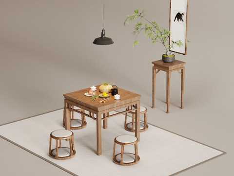 New Chinese Zen Tea Table and Chair