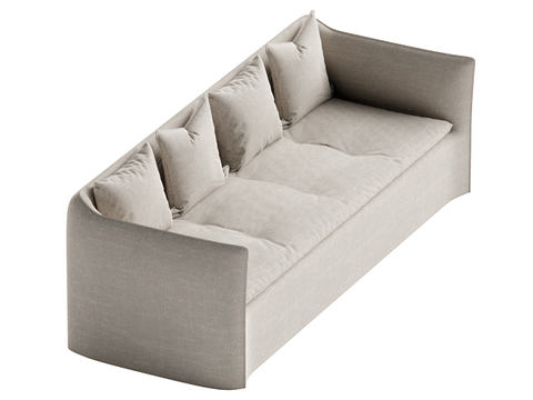 The Wabi-sabi Style Multi-Person Sofa