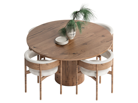 Round dining table