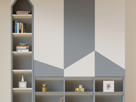 Modern Decorative Cabinet Bookcase