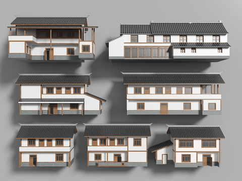 Appearance of new Chinese-style self-built houses