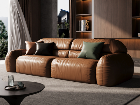 Italian sofa double sofa