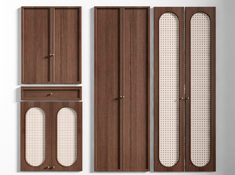 Quiet board rattan door drawer