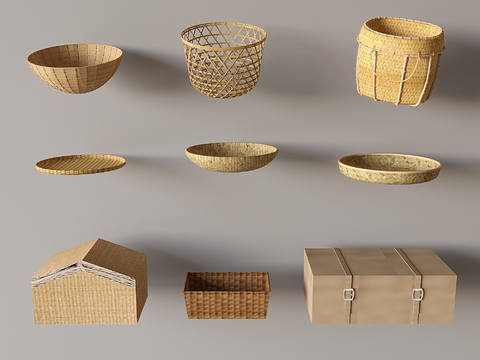 Nordic Straw Basket Bamboo Basket Bamboo Basket Storage Basket