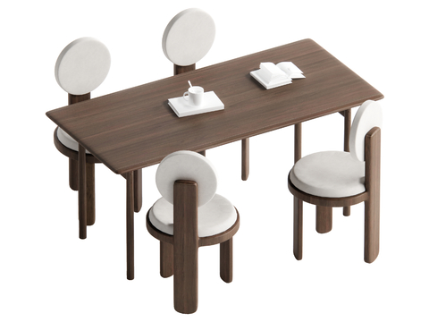 Middle Style Dining Table and Chair Bar Dining Table