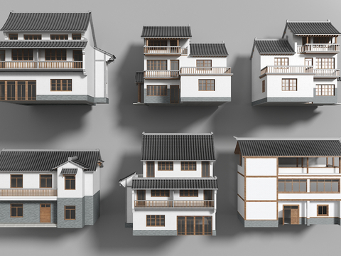 Appearance of new Chinese-style self-built houses