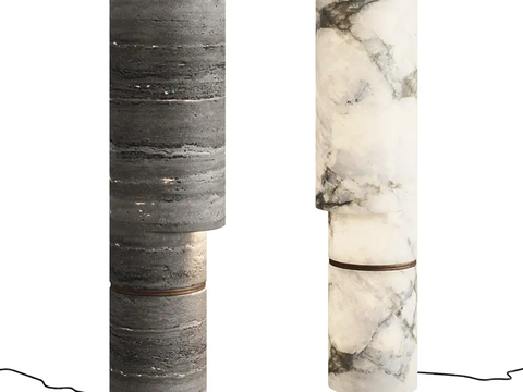 Modern Affordable Luxury Style Stone Floor Lamp