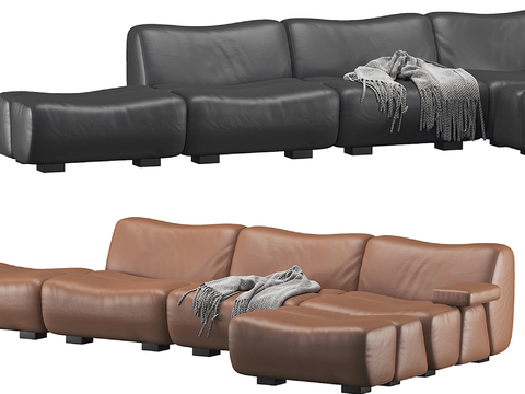 Modern Affordable Luxury Style Multi-Person Sofa Corner Sofa