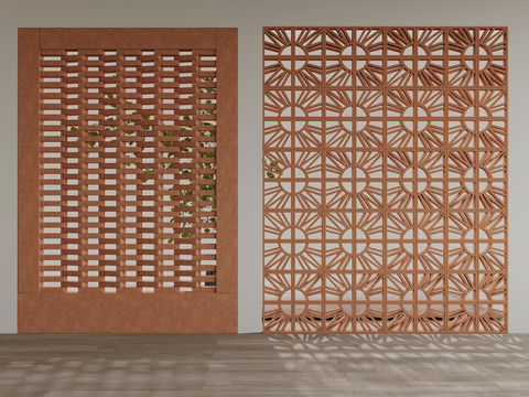 New Chinese Partition Hollow Brick Screen