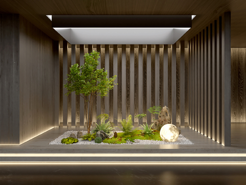 Modern indoor plant landscaping