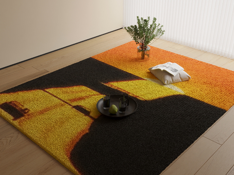 Abstract carpet square carpet