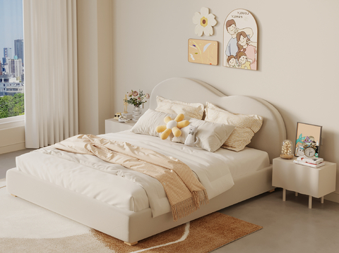 Cream Style double bed