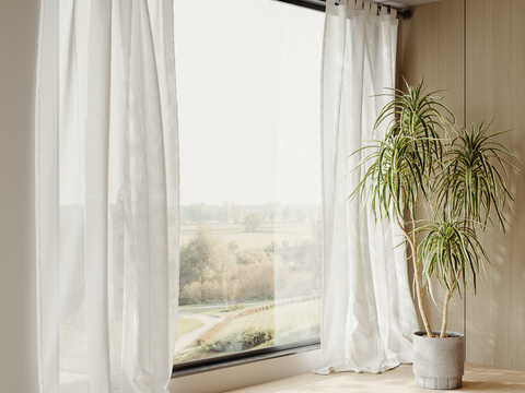 Modern Curtain Window Screen