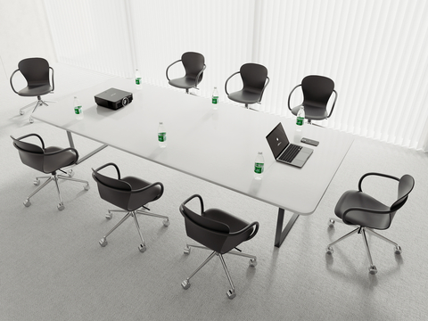 Modern Conference Table and Chair