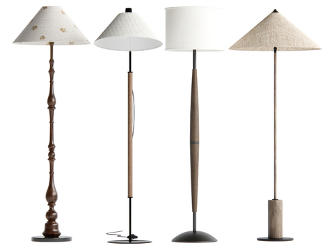 Middle style floor lamp