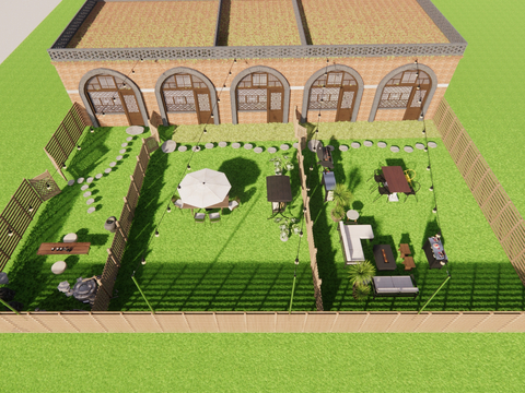 Villa Courtyard Garden