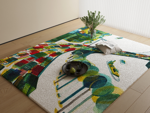 Modern Carpet Square Blanket