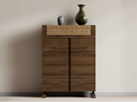 New Chinese-style Bucket Cabinet Side Cabinet