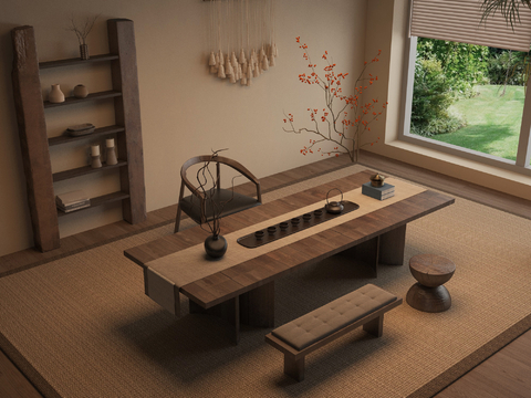 New Chinese Tatami Tea Table