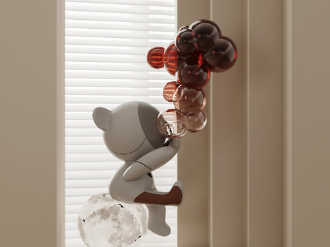 Bear sculpture cartoon ornaments