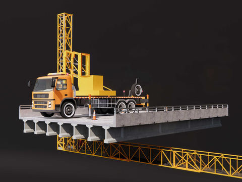 Bridge overhaul vehicle