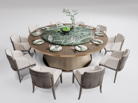 New Chinese Round Dining Table and Chair