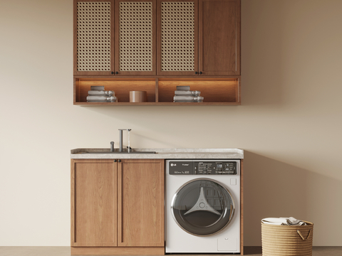 Balcony Cabinet Middle Style Laundry Cabinet