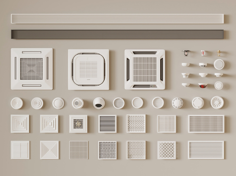 Modern air conditioner air outlet air outlet spray