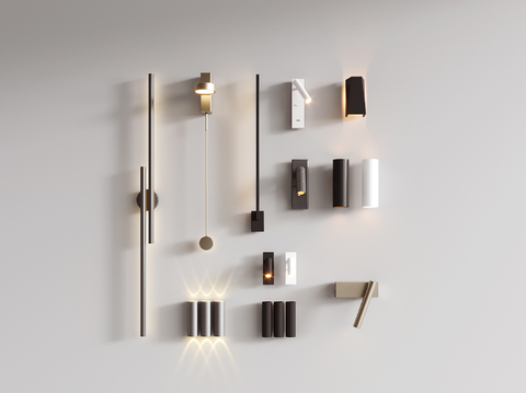 Modern minimalist wall lamp metal wall lamp