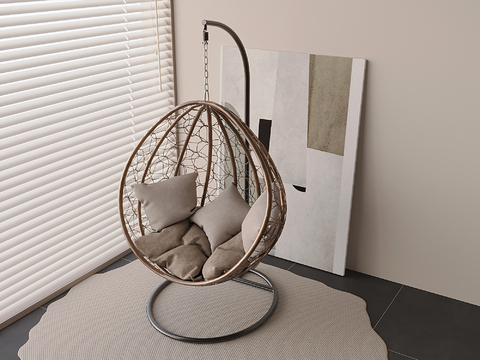 Wrought Iron Nest Hanging Chair Rocking Chair