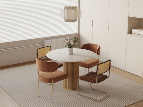 Cream Style dining table and chair