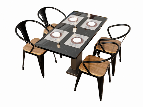 Modern Dining Table and Chair Bar Dining Table