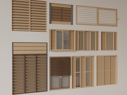 Modern windows Folding window blinds