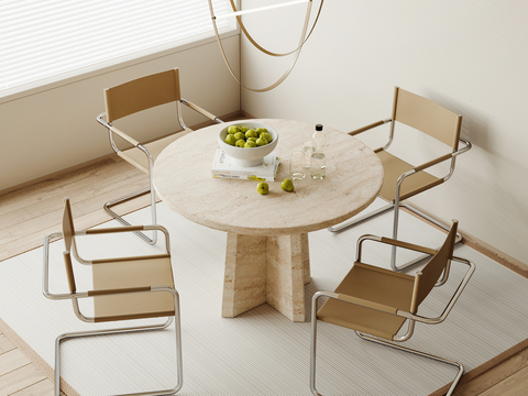 Modern Dining Table and Chair Round Dining Table