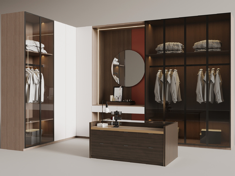 Modern minimalist cloakroom