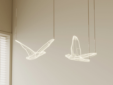 Modern chandelier bird chandelier