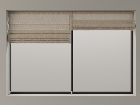 Roller shutters linen curtains blackout blinds