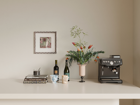 Mid-century Style Desktop Ornaments Coffee Machine Drinkers