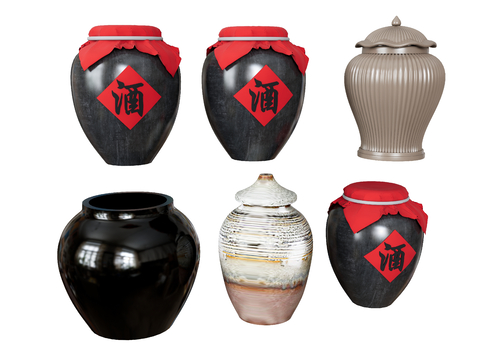 New Chinese-style Hip Pot Wine Jar