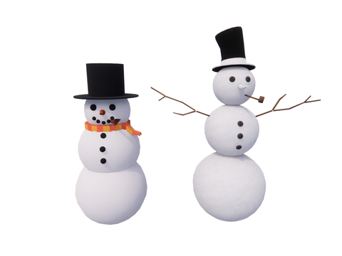 Snowman Sculpture Cartoon Ornaments