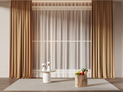 French curtain gauze curtain