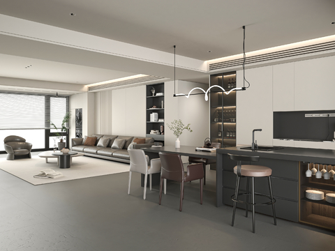 Modern Living&Dining Room