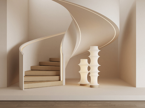 modern revolving staircase