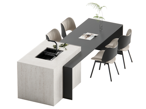 Modern Nakajima Dining Table and Chair