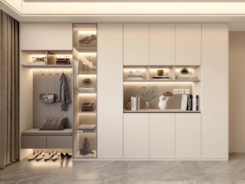 Modern Shoe Cabinet Partition Shoe Cabinet