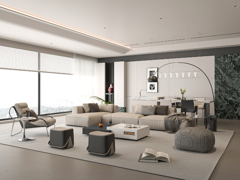 Modern Living&Dining Room