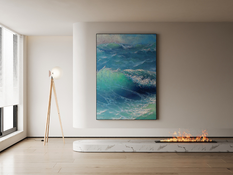 Decorative Painting Texture Painting Ocean Hanging Painting